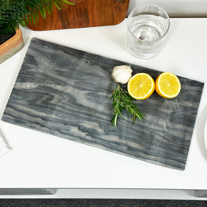 Long Grey Marble Serving Board