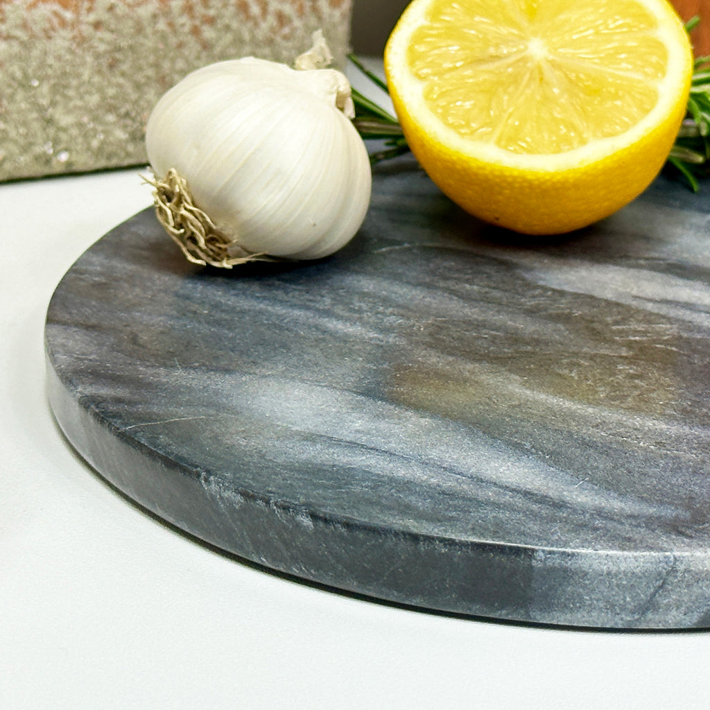 Grey Round Marble Board