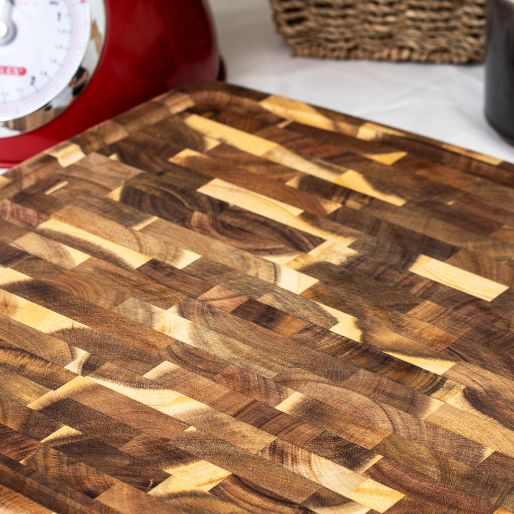End Grain Acacia Wood Butchers Block