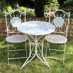 Mediterranean Mosaic Garden Bistro Set