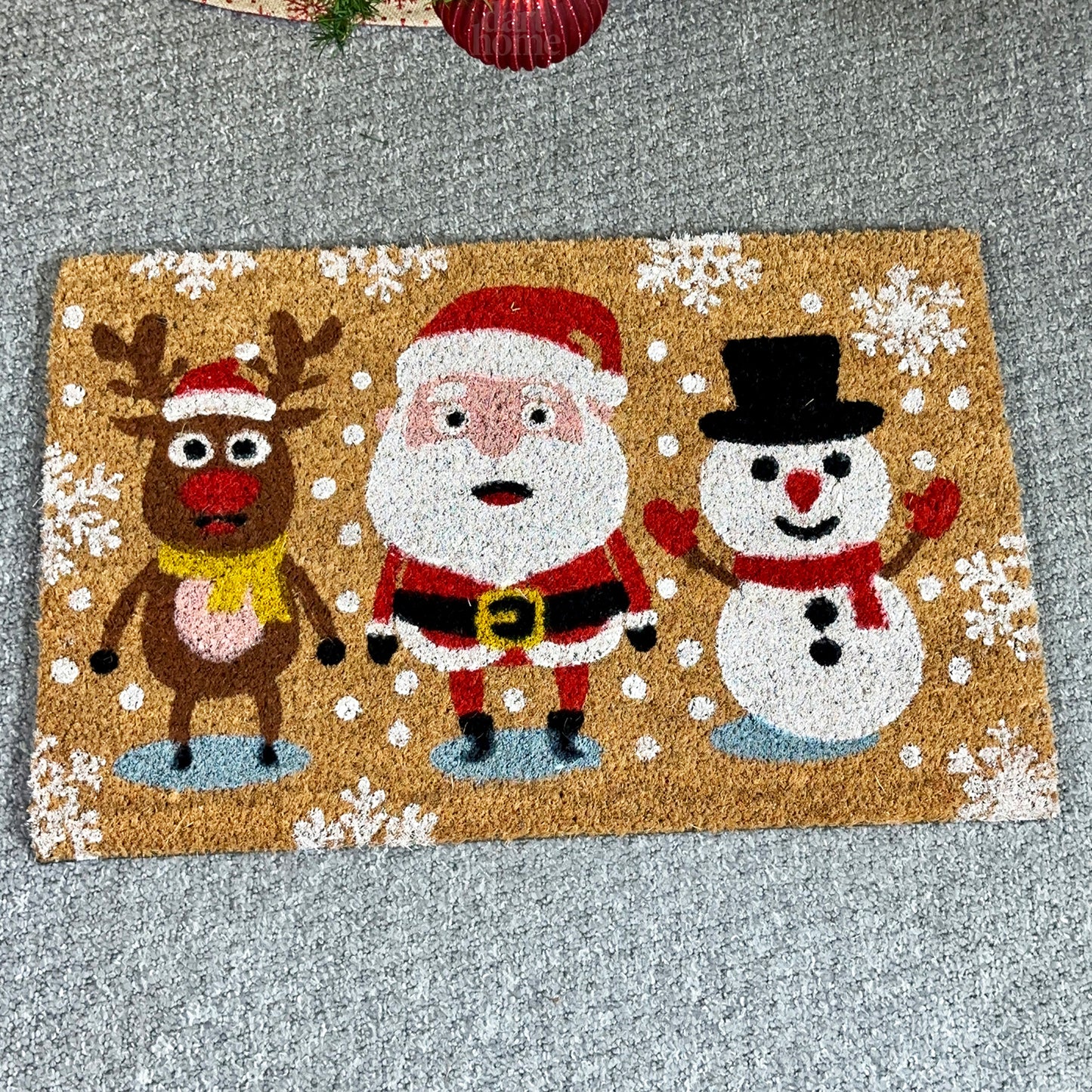 Santa And Friends Coir Doormat