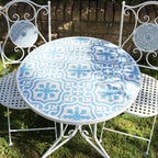 Mediterranean Mosaic Garden Bistro Set