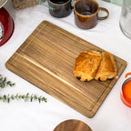 Acacia Wood Chopping Board With Groove