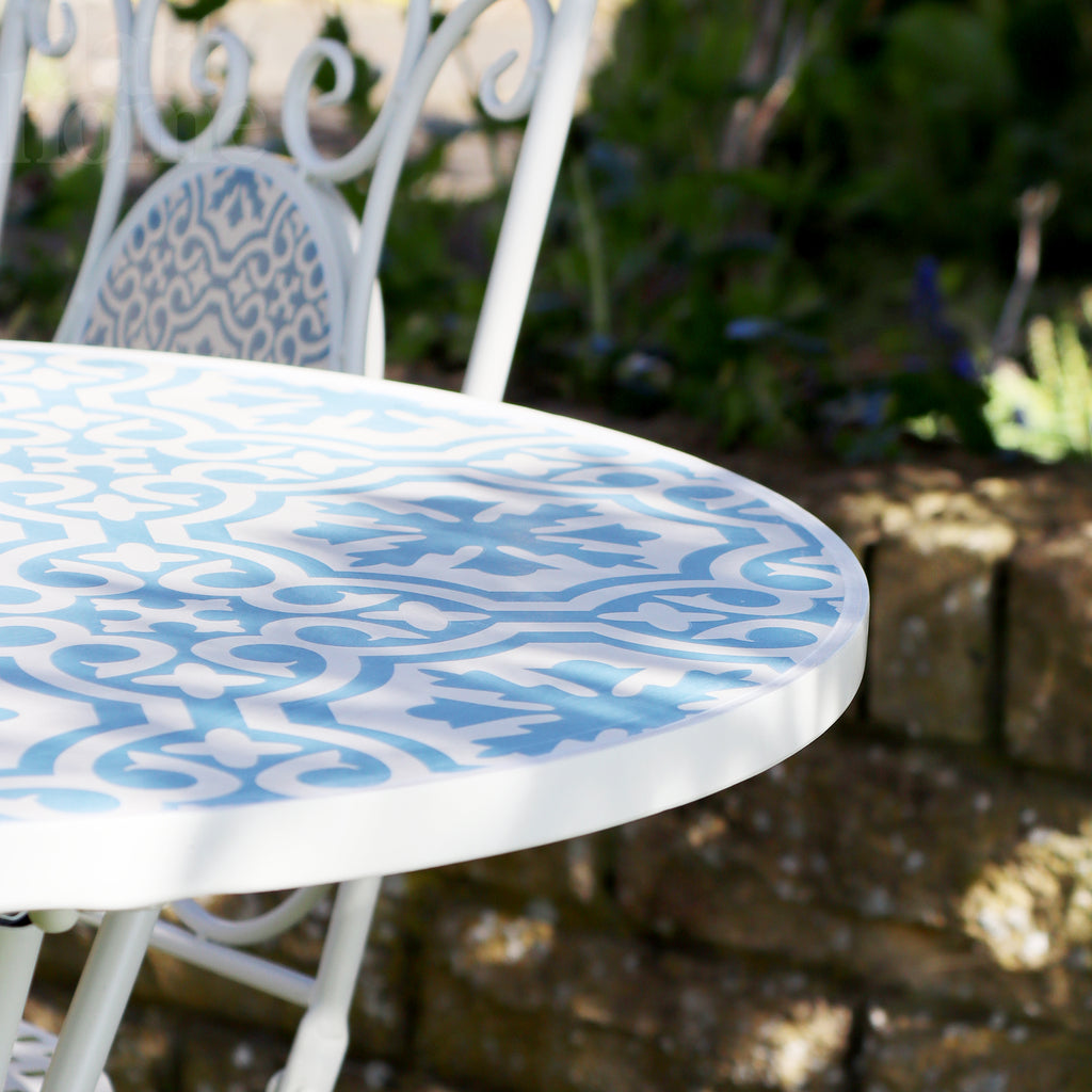 Mediterranean Mosaic Garden Bistro Set