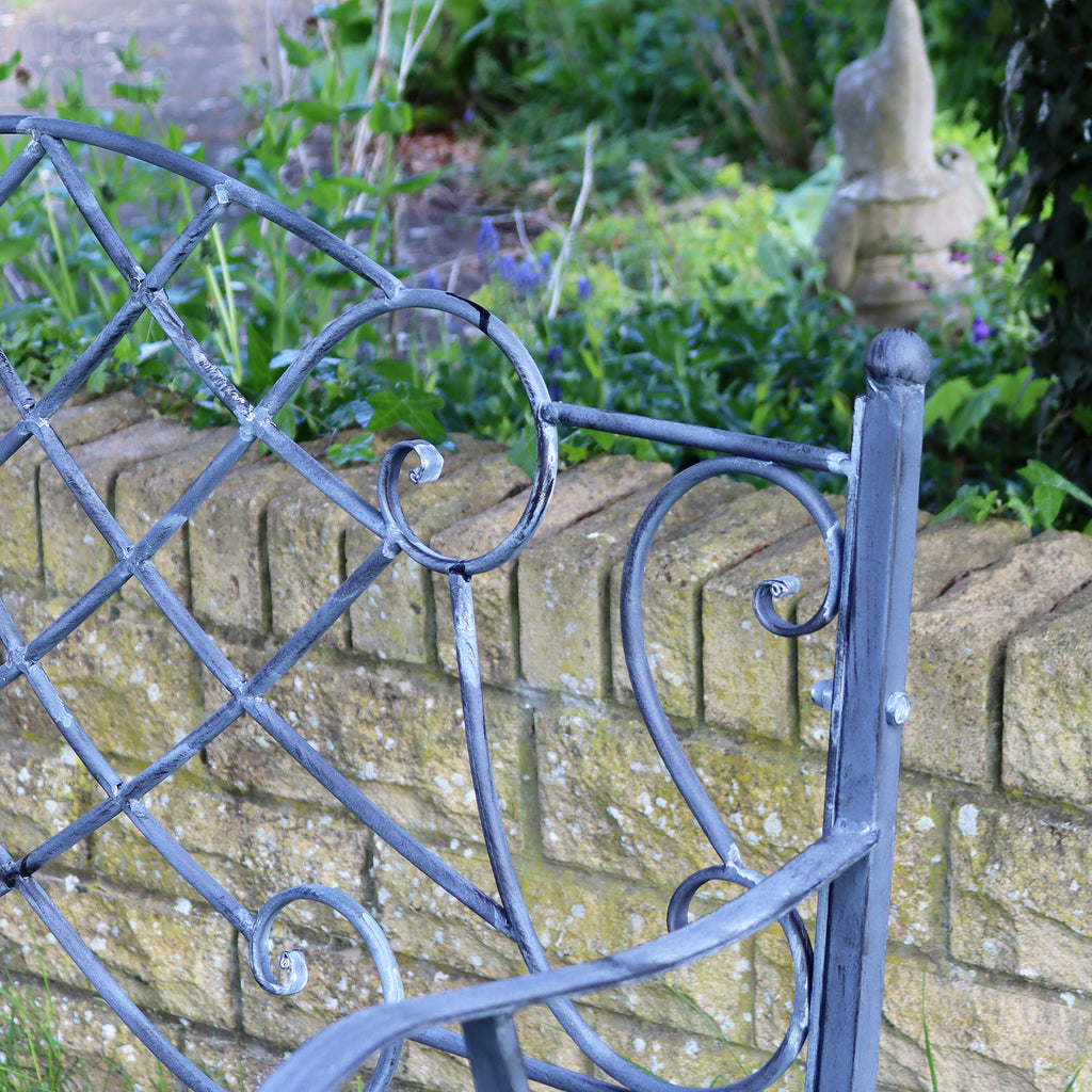 Antique Grey Kensington Garden Bench
