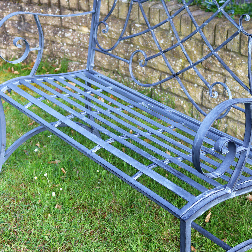 Antique Grey Kensington Garden Bench
