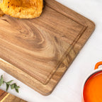 Small Acacia Wood Chopping Board With Groove