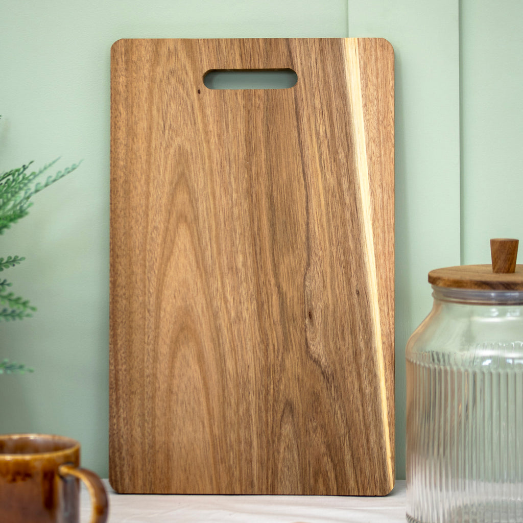 Acacia Wood Chopping Board With Handle Large
