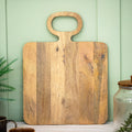 Square Ring Handle Mango Wood Chopping Board