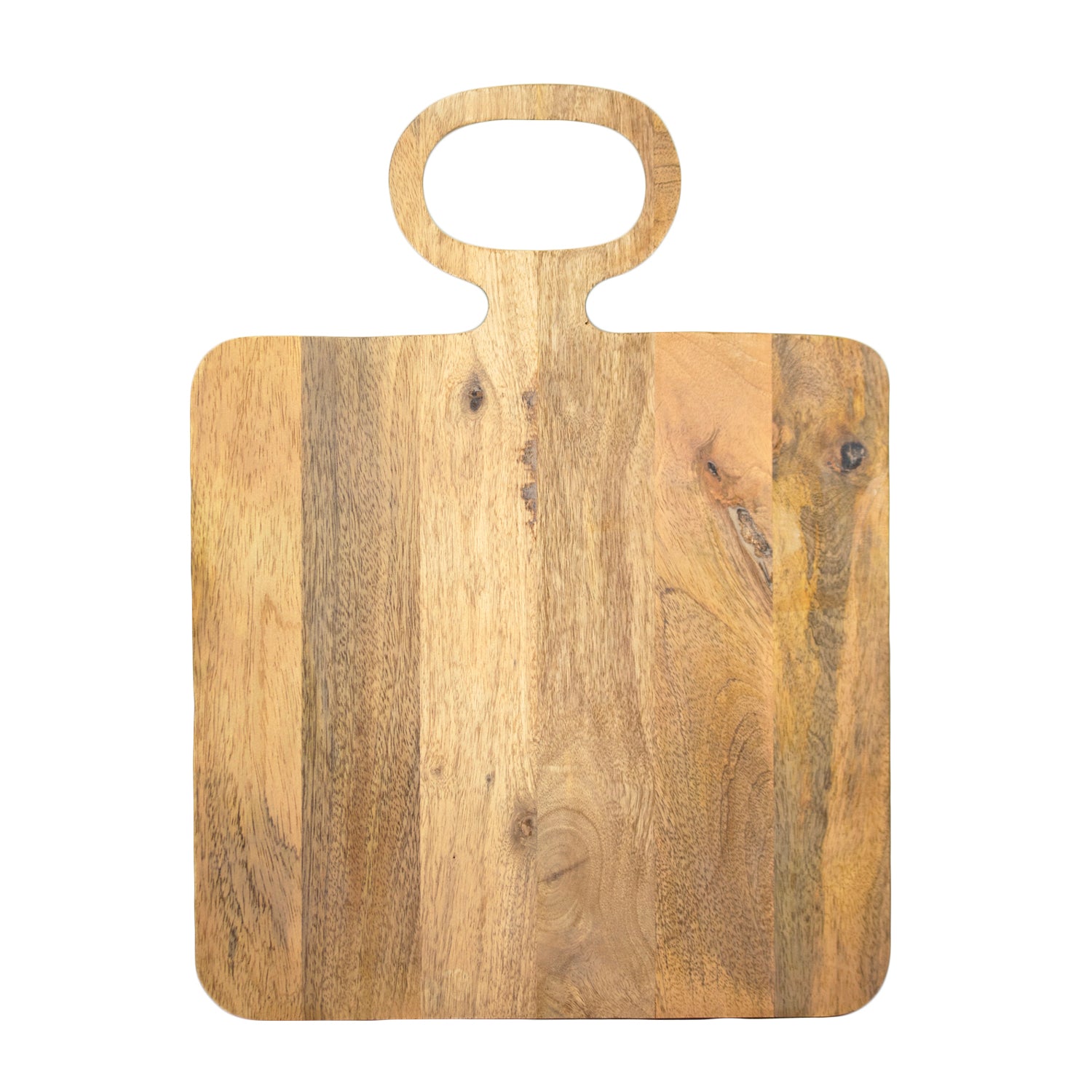 Square Ring Handle Mango Wood Chopping Board