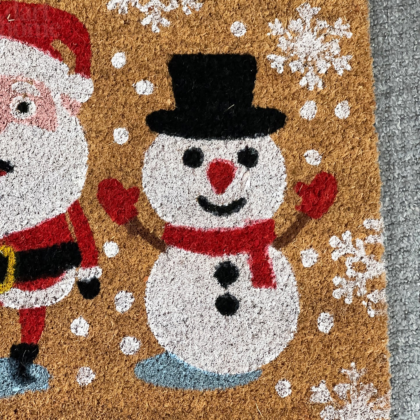 Santa And Friends Coir Doormat