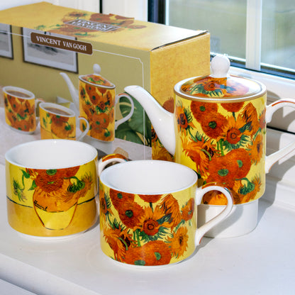 Van Gogh Sunflowers Fine China Tea For Two Set