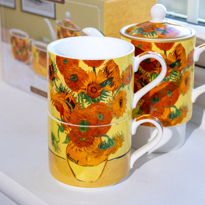 Van Gogh Sunflowers Fine China Tea For Two Set