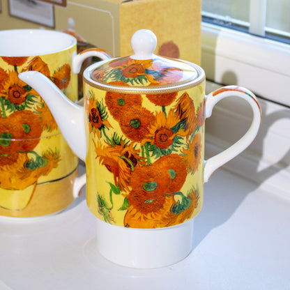 Van Gogh Sunflowers Fine China Tea For Two Set