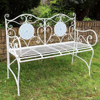 Mediterranean Mosaic Garden Bench