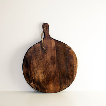 Irregular Round Dark Brown Chopping Boards