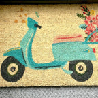 Summer Scooter Bleached Coir Door Mat