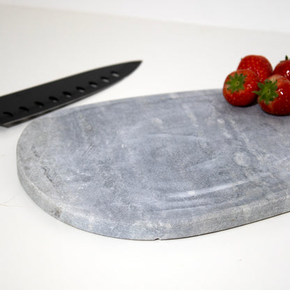 Grey Pebble Marble Chopping Board