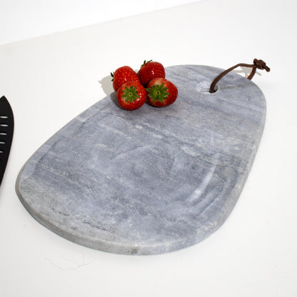 Grey Pebble Marble Chopping Board