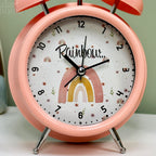 Glossy Pink Rainbow Alarm Clock
