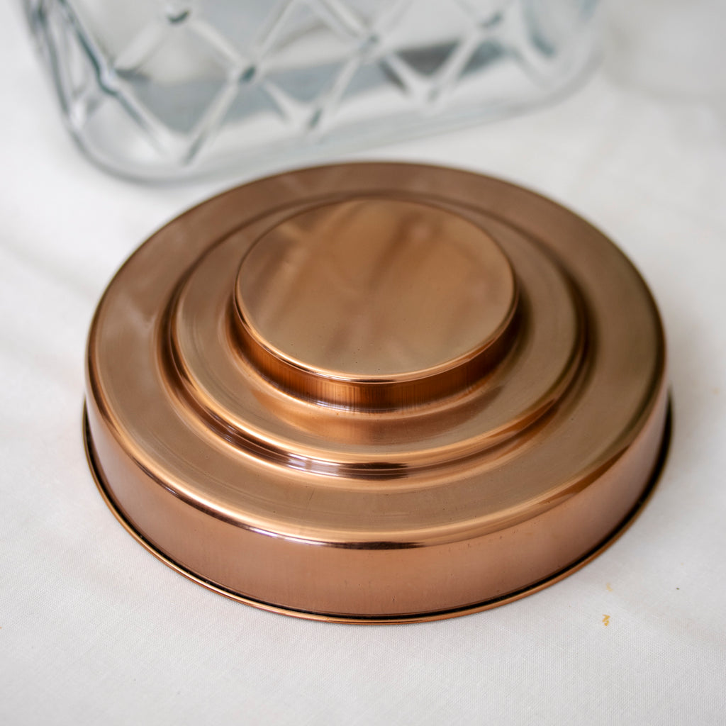 4 Litre Copper Lid Glass Storage Jar