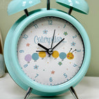 Glossy Blue Caterpillar Alarm Clock