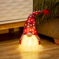 Red Light Up Christmas Bearded Gonk Ornament