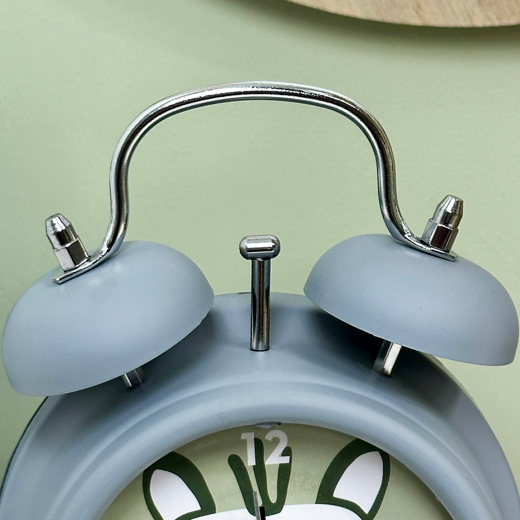 Matt Grey Zebra Alarm Clock