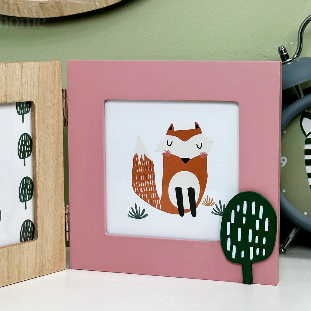 Forest Fox And Squirrel Triple Photo Frame