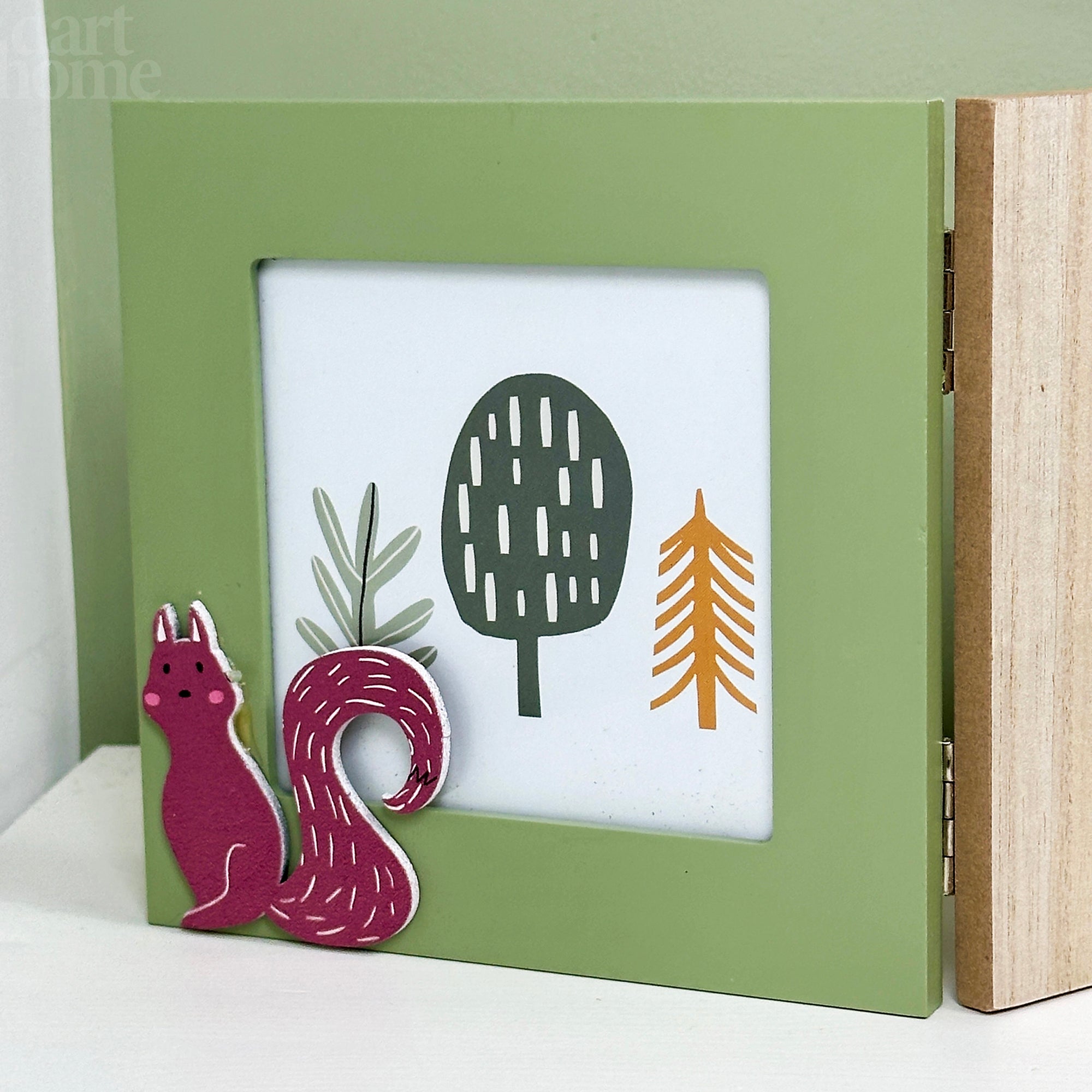 Forest Fox And Squirrel Triple Photo Frame