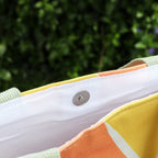 Multi Striped Summer Holiday Glasses Beach Bag