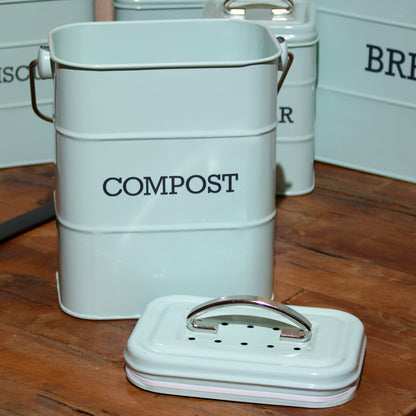 Retro Blue 3 Litre Compost Bin