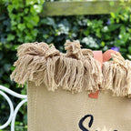 Stone Tasselled Summer Beach Bag