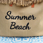 Stone Tasselled Summer Beach Bag
