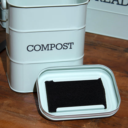 Retro Blue 3 Litre Compost Bin