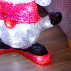 Light Up Christmas Gnome With Present Ornament
