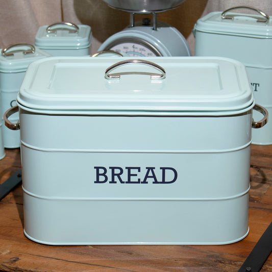 Retro Blue Bread Bin