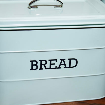 Retro Blue Bread Bin