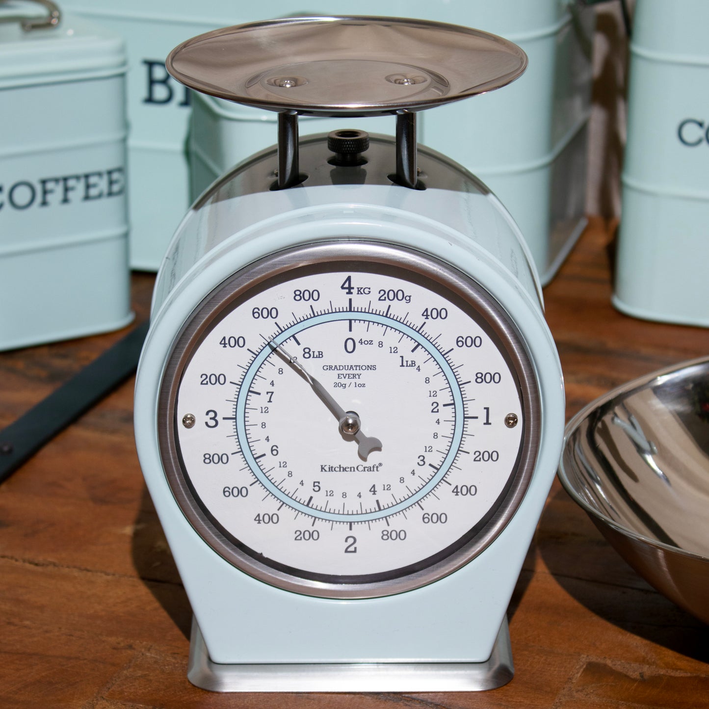 Retro Blue Mechanical Kitchen Scales