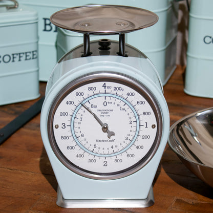 Retro Blue Mechanical Kitchen Scales