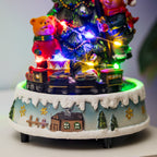 Light Up Musical Teddy Bears Christmas Scene With Moving Train