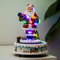 Light Up Musical Santa Christmas Scene With Moving Train