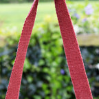 White And Red Tartan Canvas Beach Bag