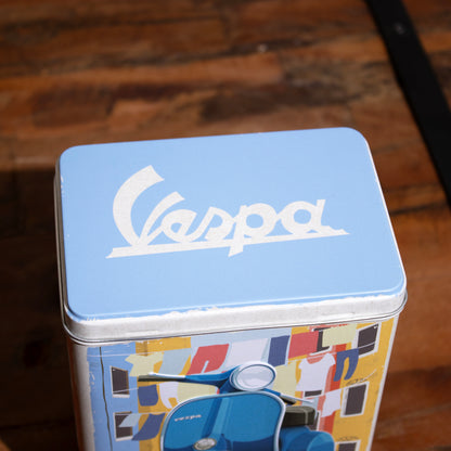 Blue Italian Vespa 3L Storage Tin