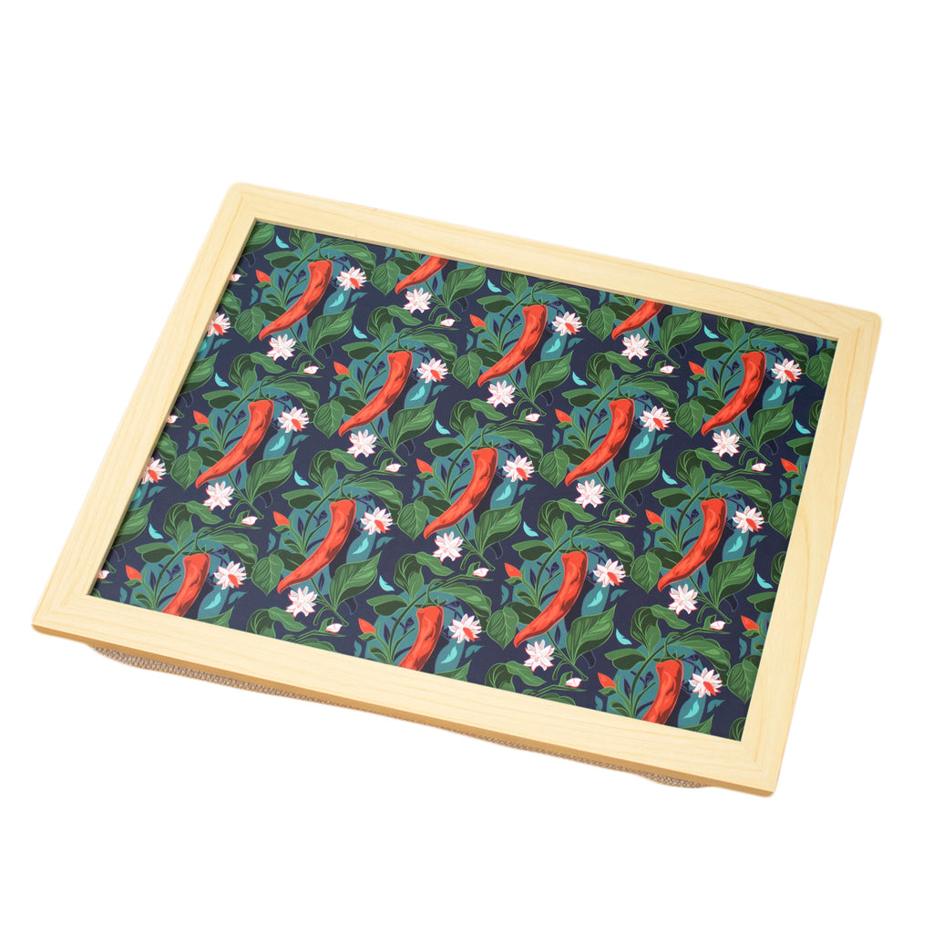 Botanical Red Chilli Print Laptray