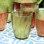 5 Piece Green Leaf Picnic Jug And Tumbler Set