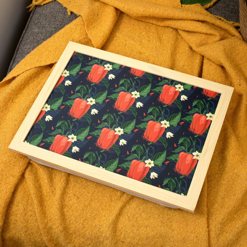 Botanical Paprika Pepper Print Laptray