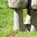 Stone Toadstool Trio Garden Sculpture