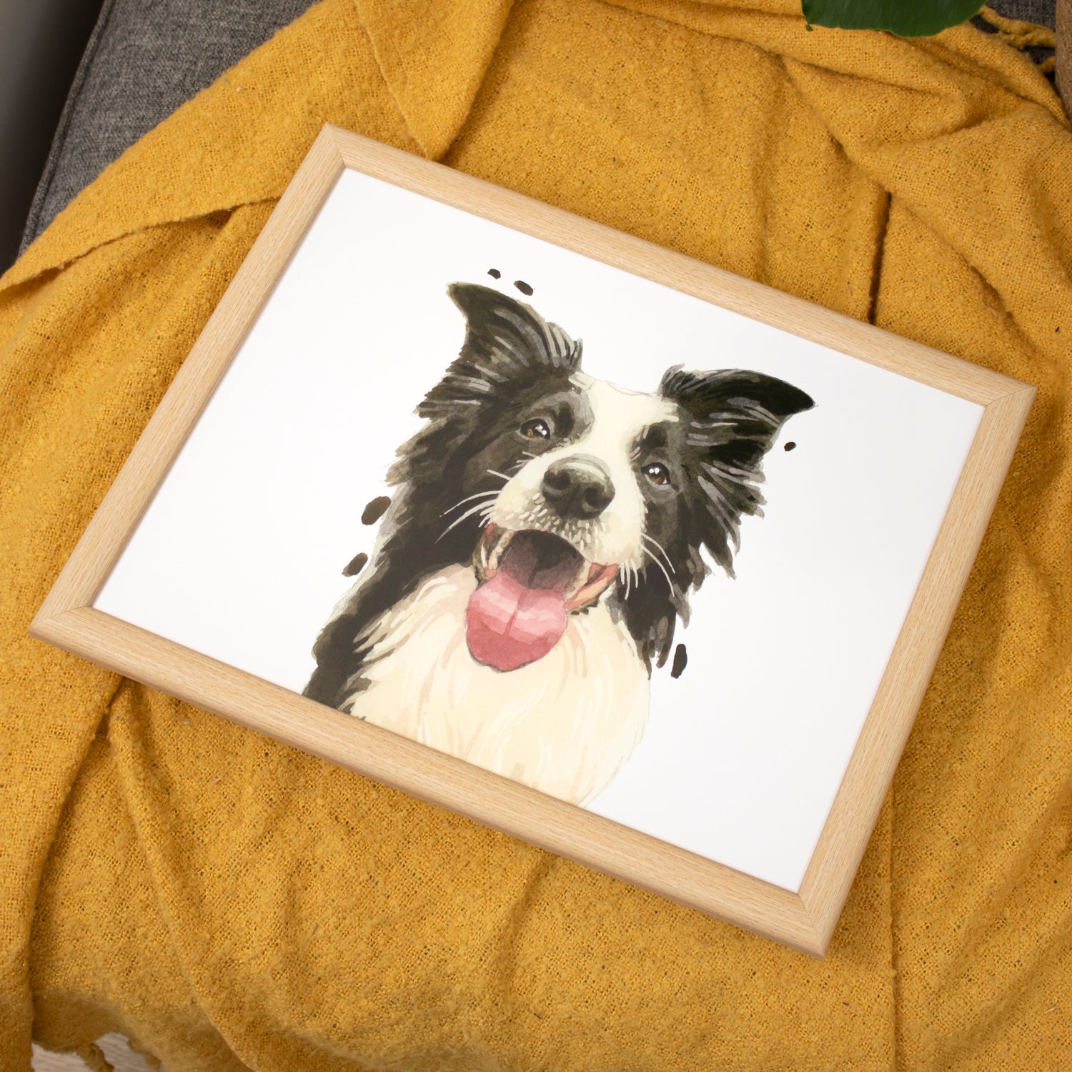 Border Collie Dog Lap Tray