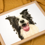 Border Collie Dog Lap Tray